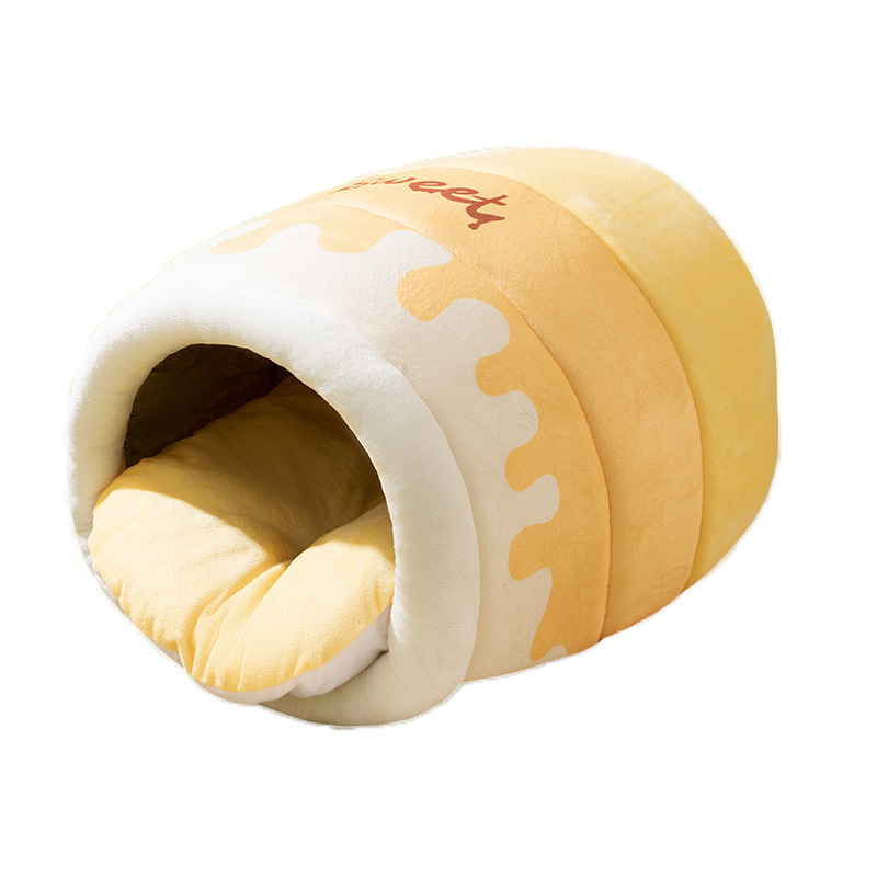 Otoño y invierno abeja de gato de caza cerrada calentamiento a prueba de viento perro de perro pequeño y medio sueño profundo perro de mascotas