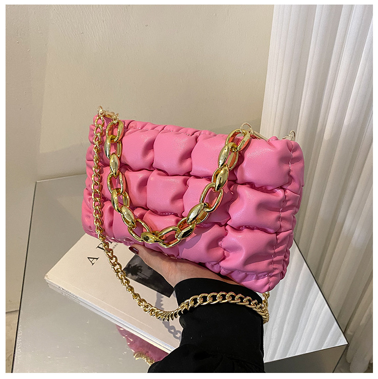 thumbnail image 1 of Bolso de mujer 2025 nueva colección de verano estilo coreano, moda trendy europea y americana, bolso de cadena estilo cubo, bandolera y bolso pequeño de hombro., 1 of 10