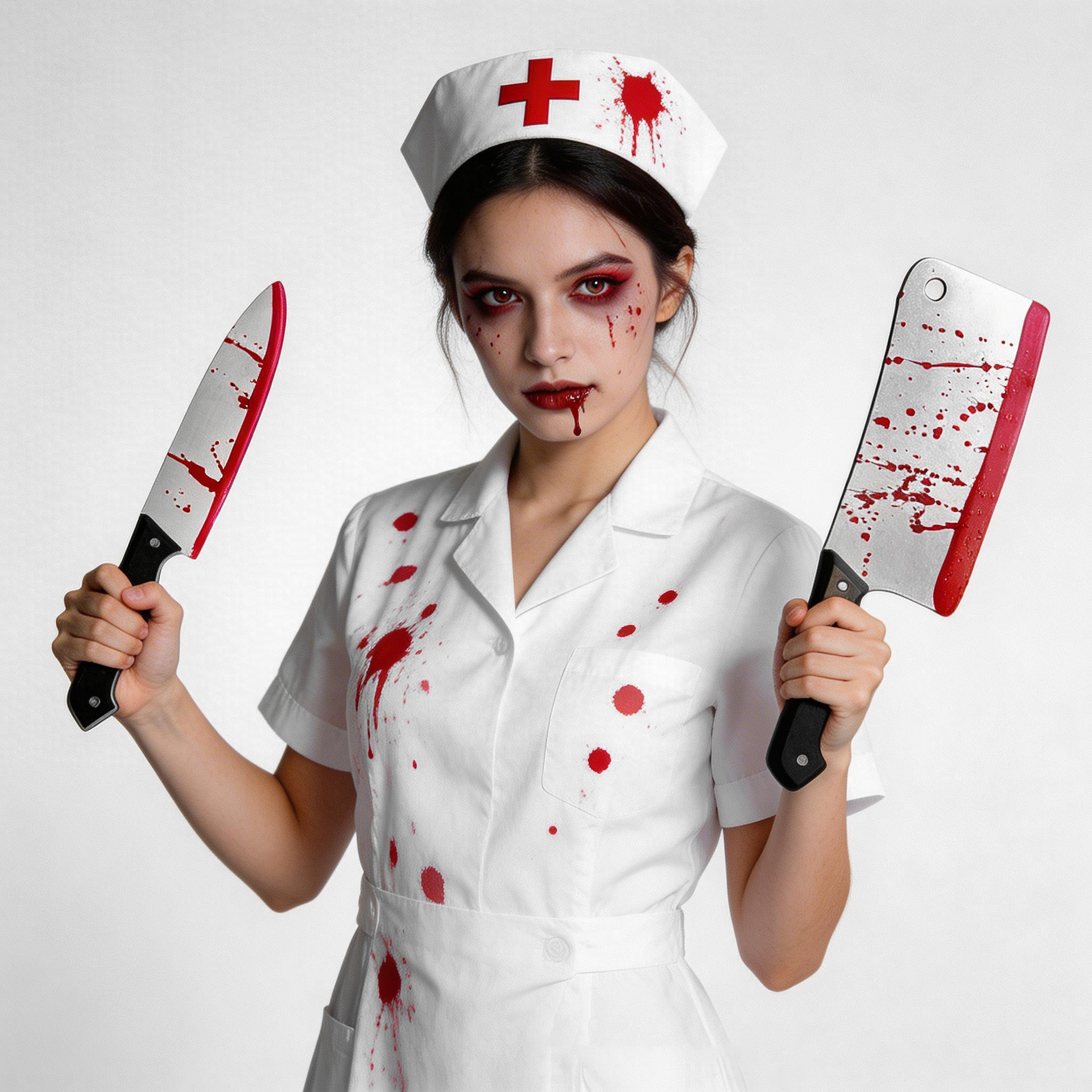 Halloween cuchillo de plástico fantasma día decoración juguete cuchillo de colza de sangre red cuchillo de punta de sangre accesorios de hechizo hookah guisa
