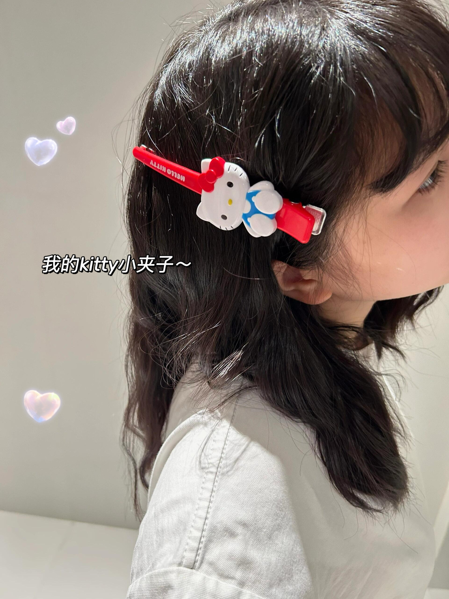 Hellowkitty凯蒂猫发夹一字夹卡通学生礼物送女生边夹头饰刘海夹-阿里巴巴