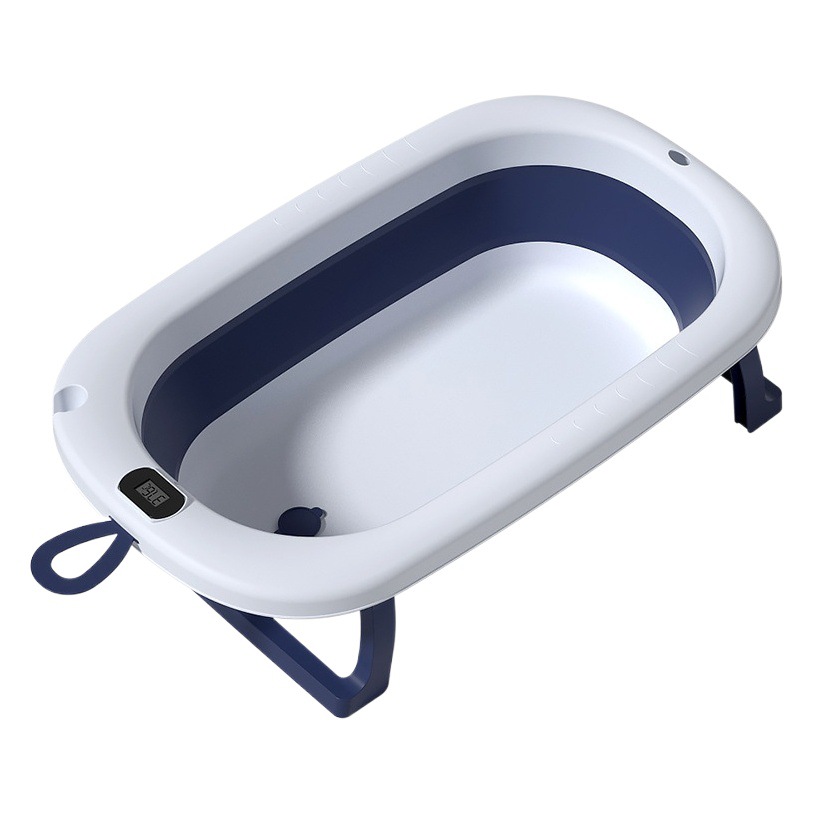 Bañera de bebé plegable bebé sentado y acostado gran cubo de baño niños hogar recién nacido suministros para niños