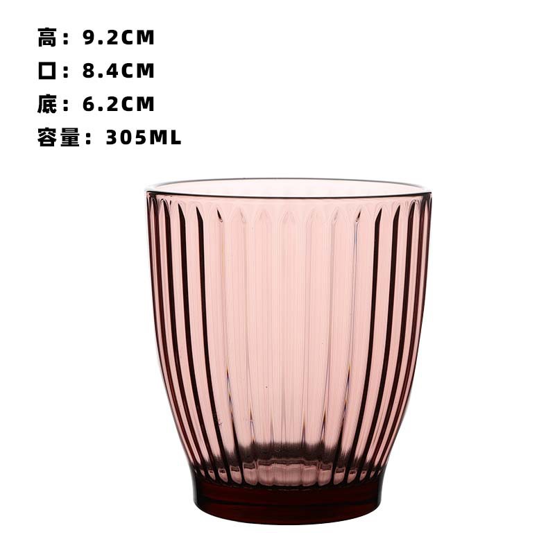 Tazas de vidrio temperado restaurantes de alta calidad tazas de agua de burbujas coloridas tazas de enjuague bucal de diamante tazas de agua gruesas a alta temperatura