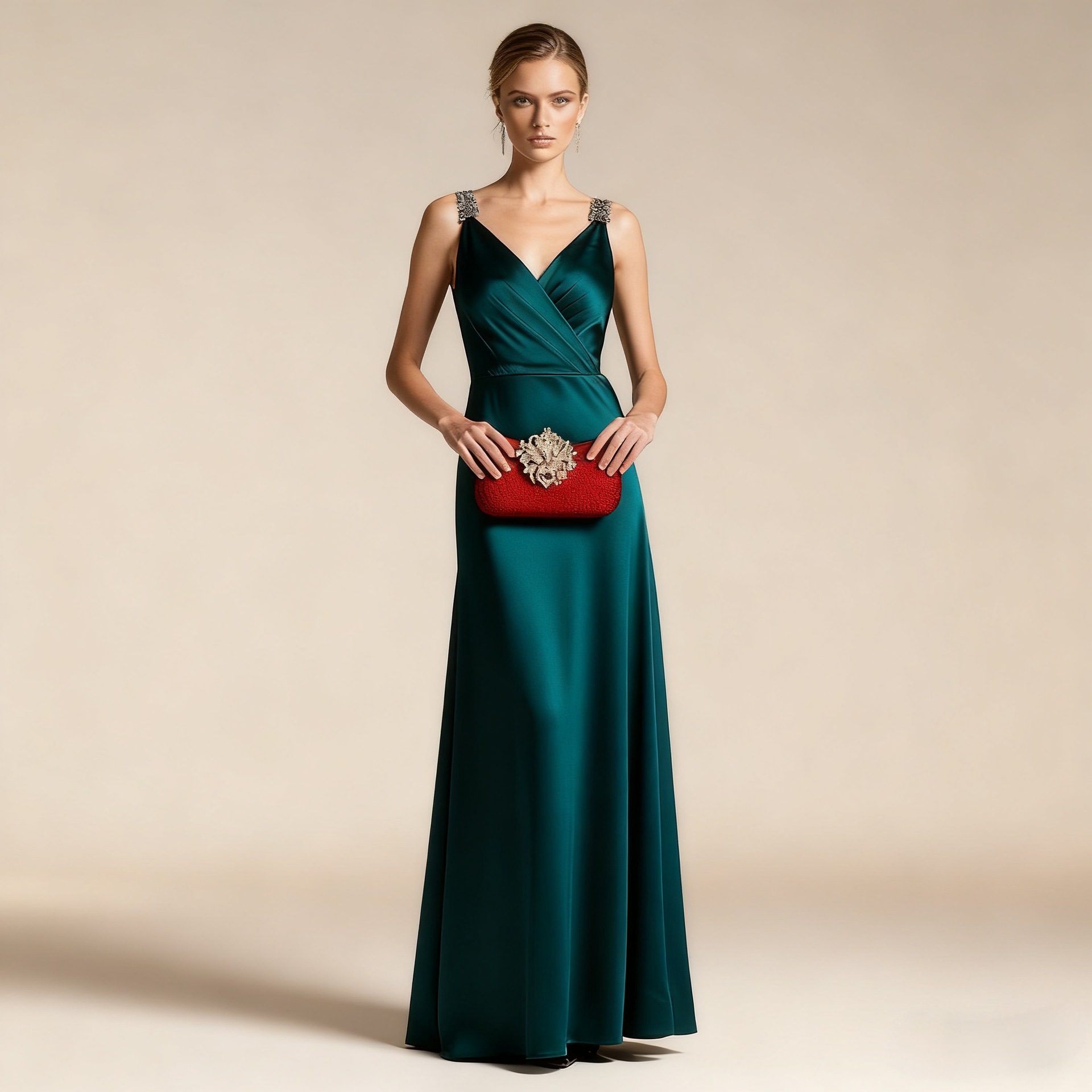 Bolsa de cena de lujo de diamante de dama transfronteriza, bolsa de mano de vestido de fiesta europea y americana, bolsa de cena de alta calidad cheongsam