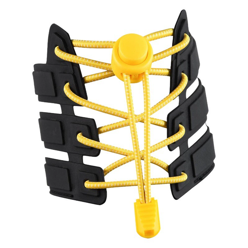 Прямые поставки с фабрики ленивые шнурки, Детские Безопасные шнурки с пряжкой без шнурков, эластичная веревка с белой точкой, спортивные шнурки