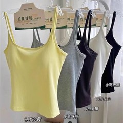 楓の欣6615ストラップのベストの女性の一体の固定の杯の修身はやせている美の背中のブラジャーを現します。