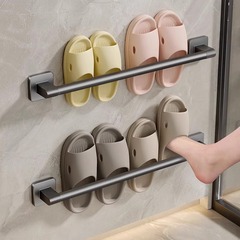 Baihan 浴室パンチフリースリッパラック浴室収納ラック靴収納アーティファクトトイレ壁掛けラック排水
