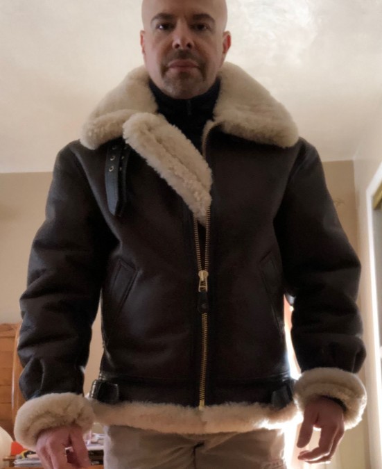 Thickened Heavy Craft Men's Integrated Long Sleeve Fur Coat 6629 Medium_voghion.com