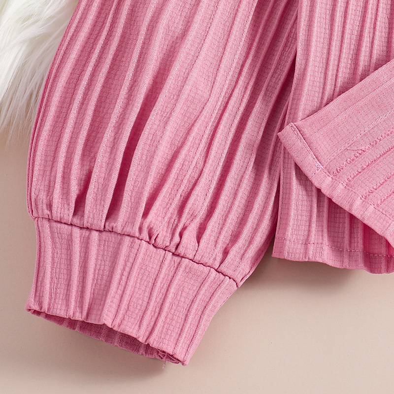 Mädchen Polo Kragen Hemd Mit Langer Hose Set Für Frühling_voghion.com