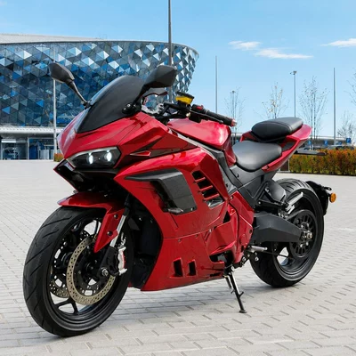 Cross-border direct sales of Huoya electric motorcycle 3000W72V, adult electric scooter, high-power high-speed electric racing motorcycle (Elektrikli motosikletlər) - huoya-72v20a-black-gold-battery