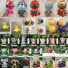 PVC充气灯笼手提灯笼中秋节新款带音乐发光卡通灯笼儿童气球玩具