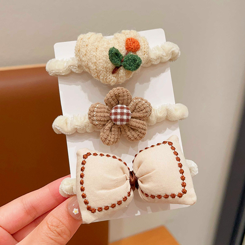 Niños cuerdas de cabello dulces niñas de alto valor facial color café leche de alta elasticidad cuerdas de cabello de cabello de cola de caballo de niña