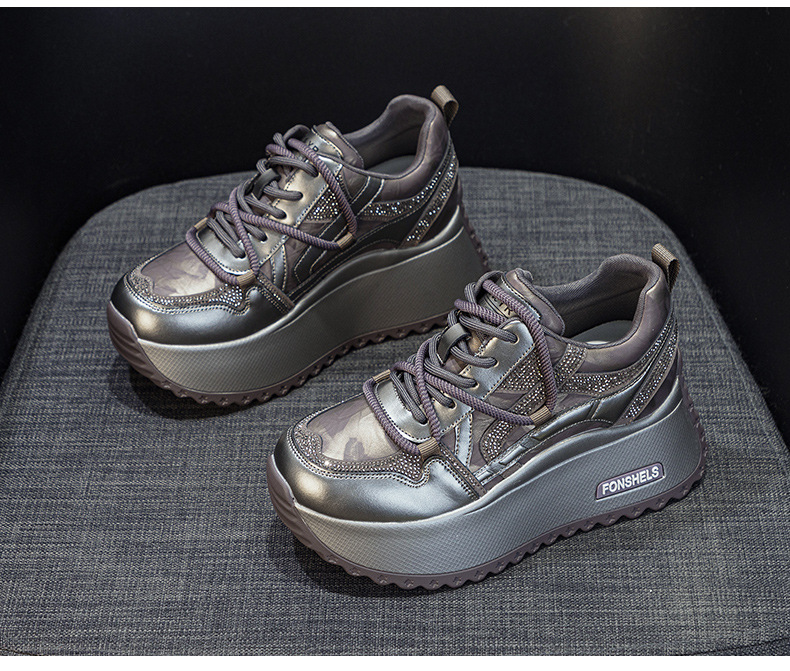 Giày sneaker nữ đế dày chunky phong cách cổ điển phối màu thời trang — M2992-1 plus nhung màu sâm panh, M2992 lót đơn màu sâm panh, M2992 lót đơn màu tím, M2992-1 plus nhung tím chi tiết 22