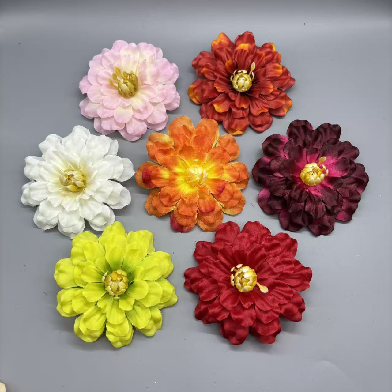 仿真花朵9cm万寿菊花礼品花盒配花古装旗头少数民族簪花DIY制作
