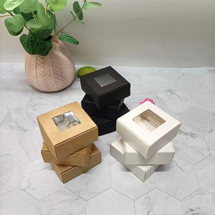 Handmade soap packaging box transparent window paper box jewelry storage box mini aircraft Box Wholesale