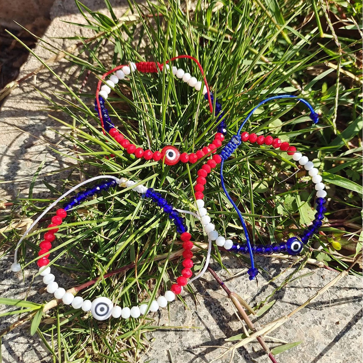Lucky Red String Evil Eye Protection Bracelet Handmade Jewelry_voghion.com