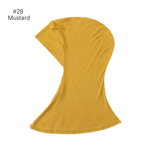 Cross-border new modal high elasticity multi-color adjustable solid color scarf base hat head cover one-piece drop shipping