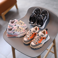 Wholesale children's leather and cloth children's shoes 2024 spring and autumn new children's sports shoes boys and girls shoes children's running shoes