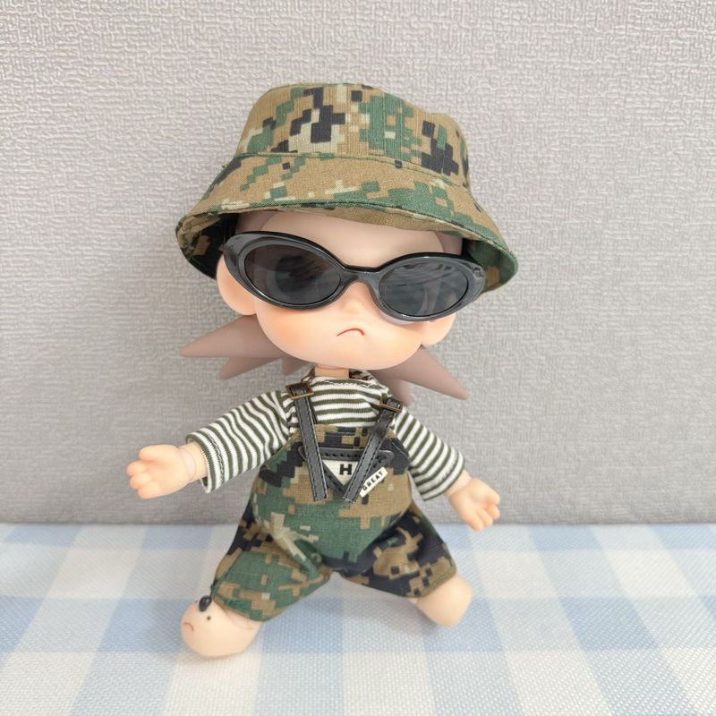仅衣服】Zsiga向往之处娃衣BJD1/8分20cm可动嘎子姐迷彩服套装酷|undefined