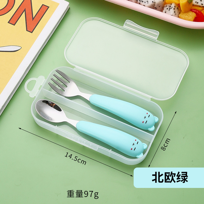 母子給餌児童スプーンフォークセット食器携帯かわいいセット赤ちゃん給餌スプーンフォーク食器|undefined