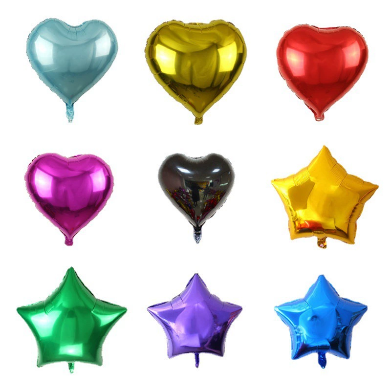 18 дюймов в форме сердца пятиконечная звезда воздушный шар любовь Алюминиевая Пленка воздушный шар Свадебная лента украшение день рождения свадебное украшение