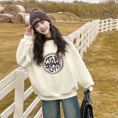 女童衛衣春秋2024新款兒童裝中大童洋氣上衣春款女孩衣服春裝12歲