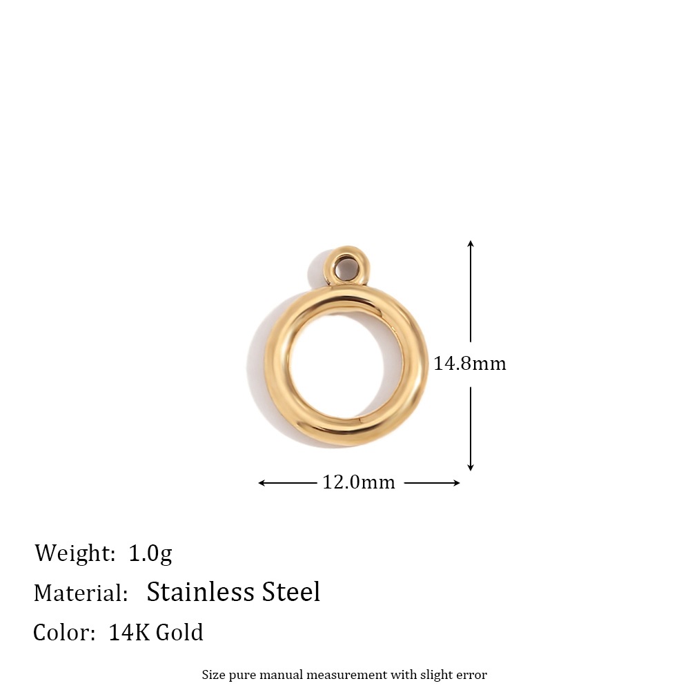 Ring, golden pendant, simple and elegant design