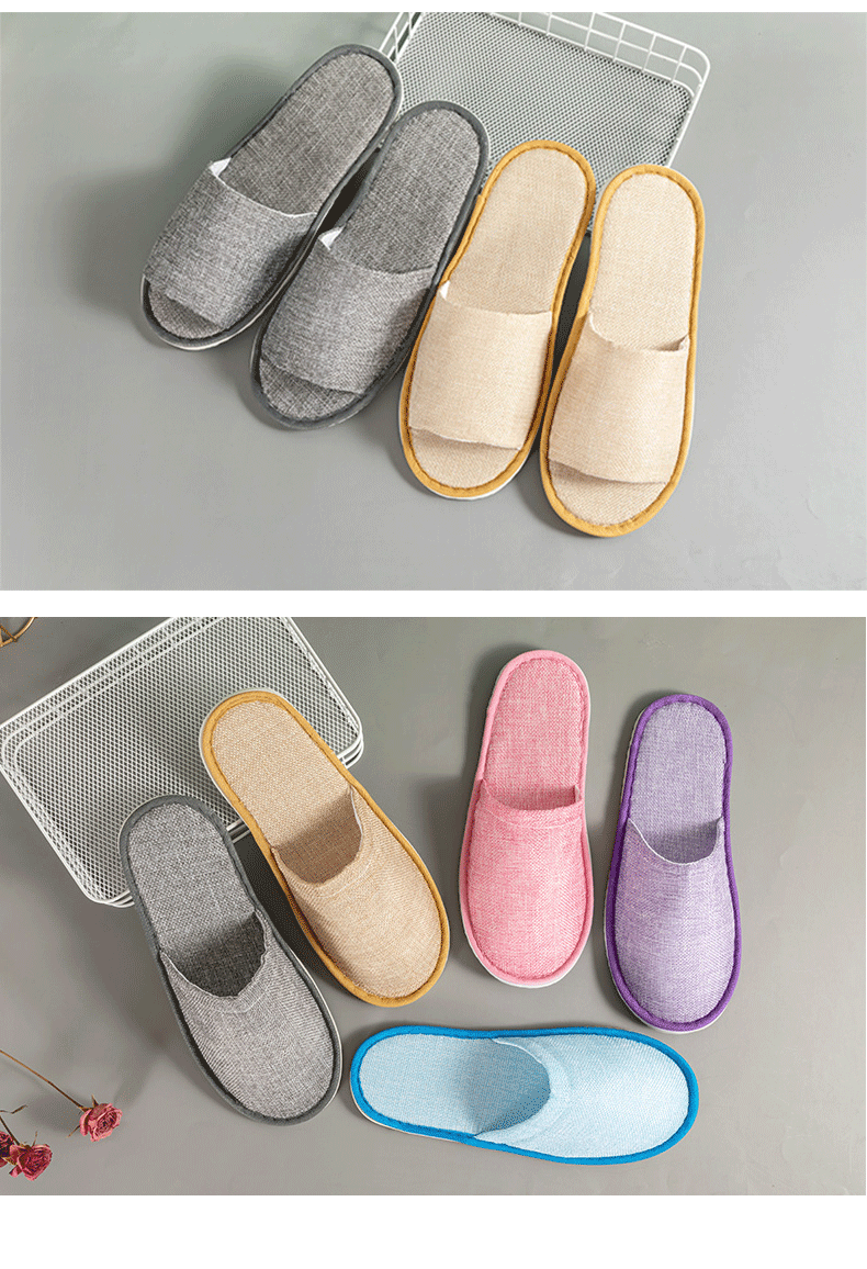 100g Weight Disposable slippers Home Textiles & Decor Type Eva Outsole Material Fabric Upper Material Slippers Classification Flip Flops Shoes Type Flatform Heel Heel Type Nonwoven Material Solid Color Pattern All Seasons Season Casual Style Disposable Slippers Hotel Hotel B & B Club Home Four Seasons Universal Non-Slip Factory 1000 Pairs Whole Package Wholesale