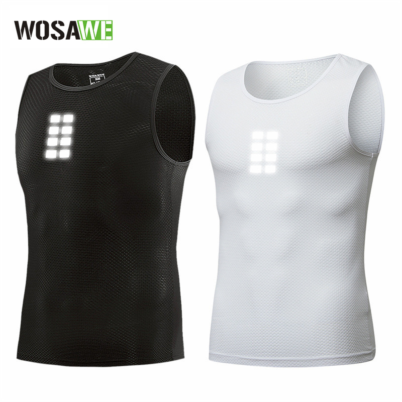 WOSAWE Cross-border Mountain Bike Base Underwear High Elastic Quick-drying Riding Breathable Vest Vest Riding Underwear
