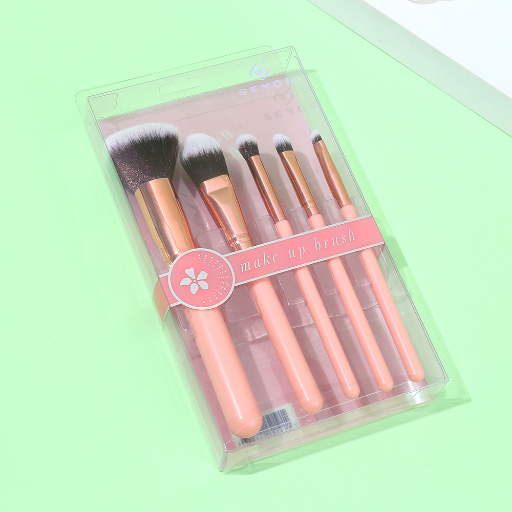 SEYOR / Siyu 5 conjuntos completos de cepillo de maquillaje conjunto de cepillo de blush a granel cepillo de tinción cepillo de sombra de ojos cepillo herramientas de maquillaje