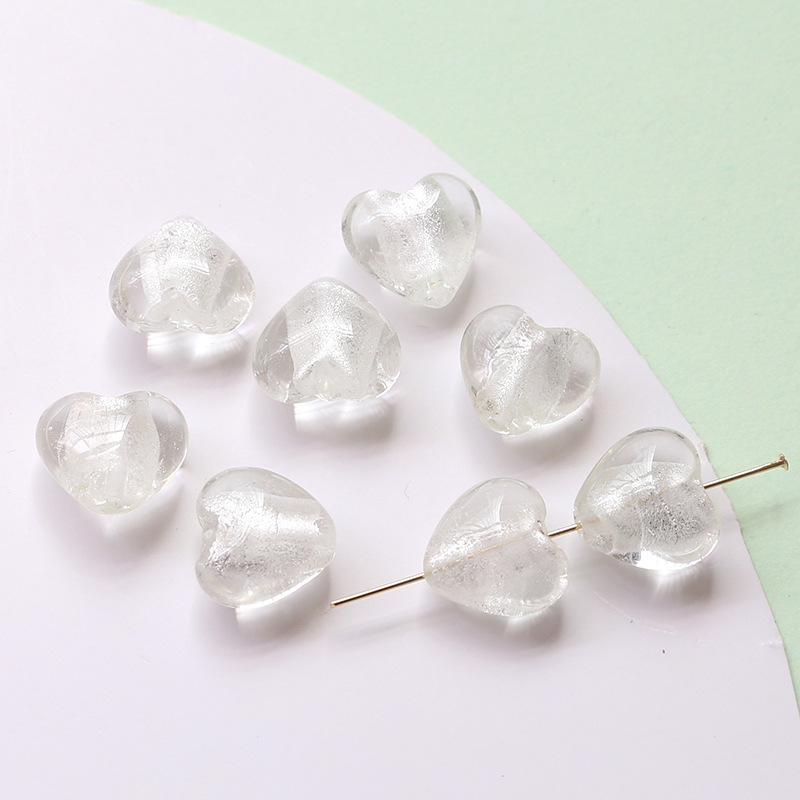 60g Weight Beads Jewelry Making Type Beaded Classification 10 PCS/Package Quantity Plastic, Resin Material Heart Shape Pattern All Seasons Season Vacation, Classic Style Style 10 PCS/Package Plastic Resin Heart Shape Beaded Beads 5