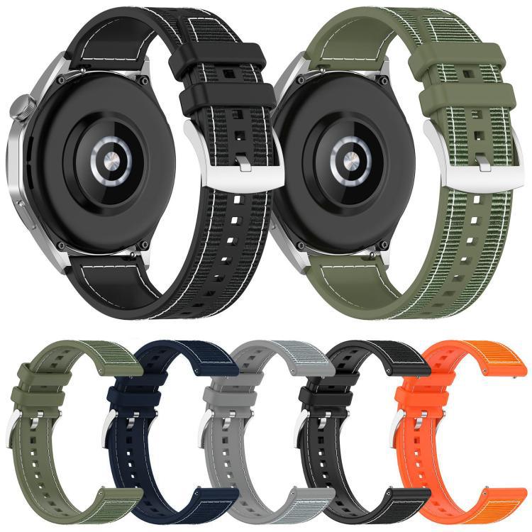 xDfind compuesto de nylon trenzado correa de silicona 22mm / 20mm