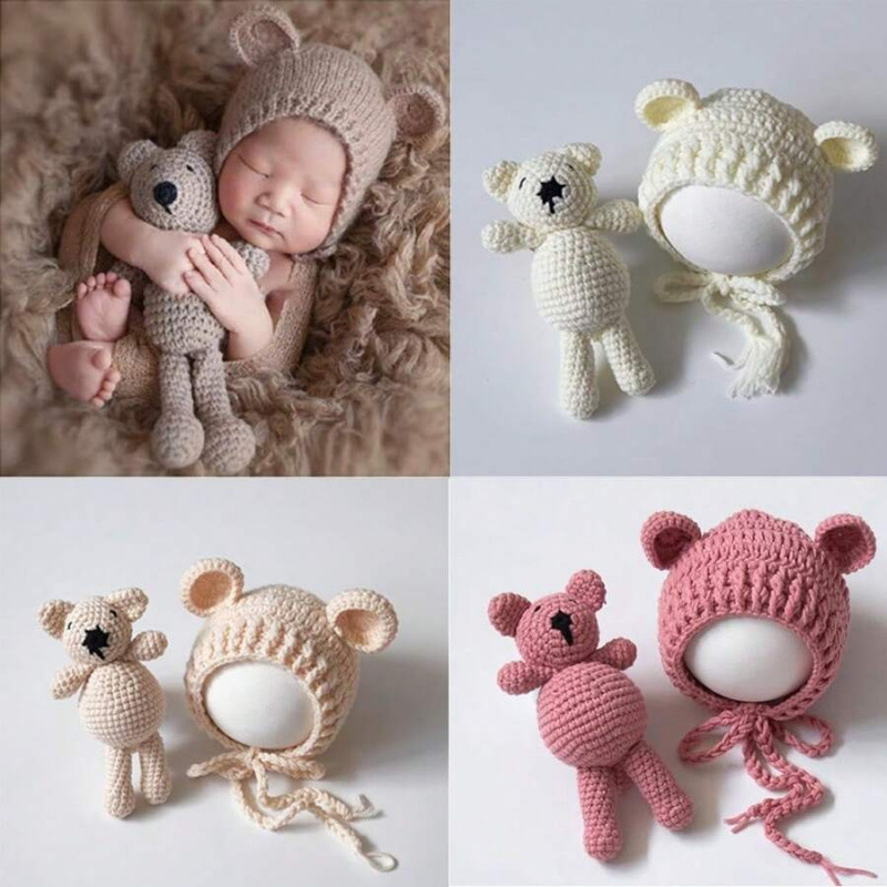 外贸 Baby Growth Souvenirs 熊玩偶套装儿摄影道具玩具婴儿