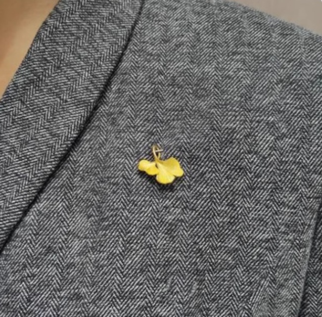 Broche feuille de ginkgo, peigne à cheveux, épingle à cheveux thermorétractable, cheongsam, hanfu ancien, style chinois moderne, rétro, polyvalent, simple_voghion.com