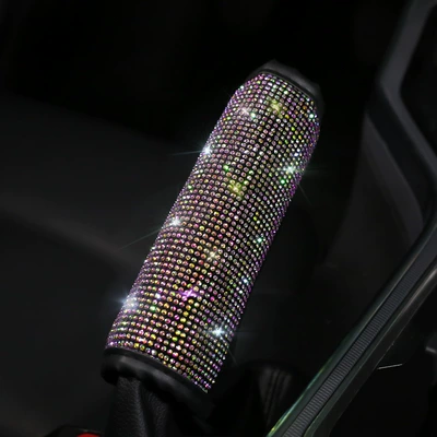 full-diamond seat belt shoulder pad, Sürətlər qutusu və əl tormozu başlıqları - colored-diamond-handbrake-cover