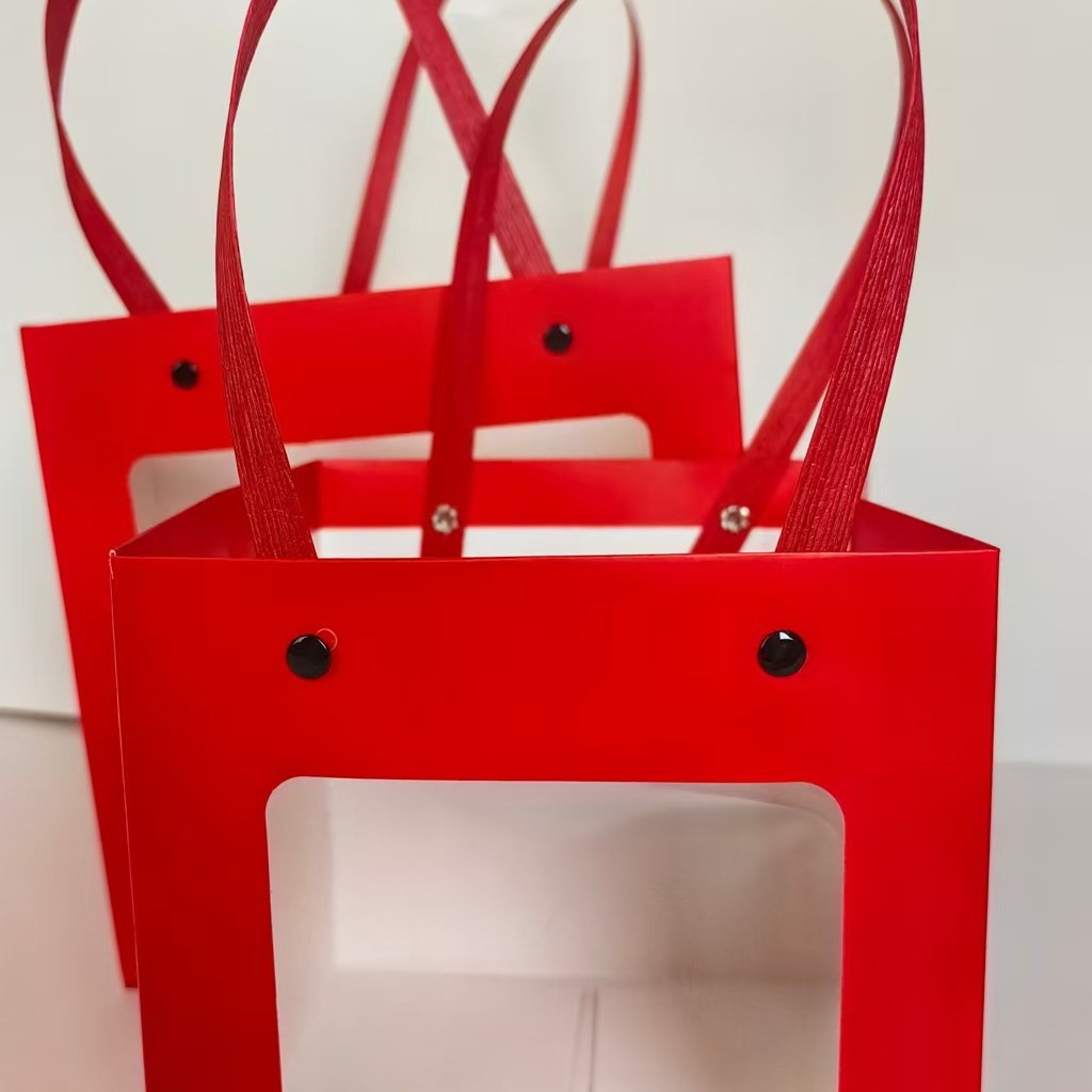 广家开窗袋透明礼品袋七勺鲜花花束