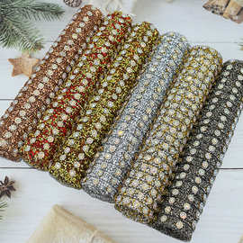 水钻贴胶网树脂钻带钻条自粘装饰烫钻太阳花贴钻diy饰品闪钻贴片