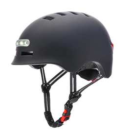 带灯骑行头盔 滑板车安全帽 电动车自行车夜间闪灯骑行安全帽