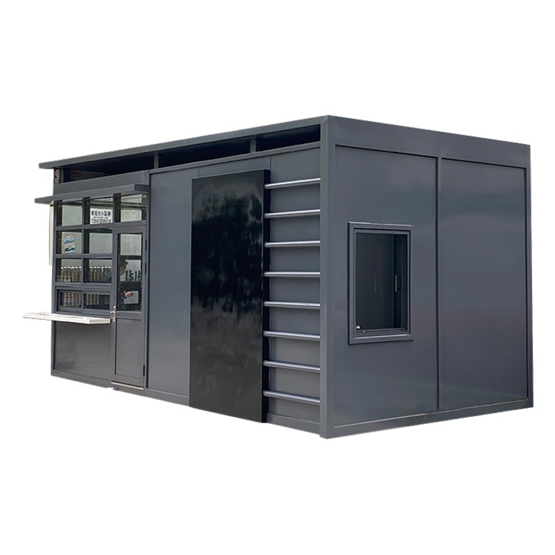 Terminado cabina móvil cabina de seguridad fábrica al aire libre unidad de la comunidad cabina de seguridad guardia de fábrica sala de servicio