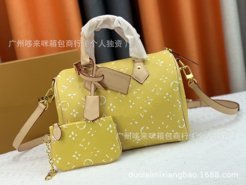 跨境货源单肩时尚百搭子母包枕头包休闲新款斜挎波士顿包|undefined