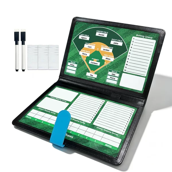Foldable Baseball Tactical Board for Coaches, Magnetic and Erasable, Professional Coach Board for Softball Training and Competition
