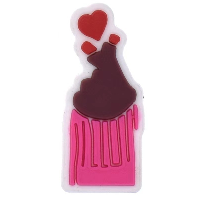 Nuevos dijes rosas para zuecos, clips desmontables para zapatos Crocs para niños y niñas, accesorios DIY para zapatos de jardín.