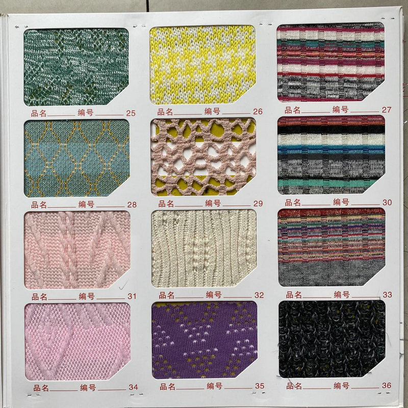 厂家供应涤纶晴纶粗针针织毛线面料 毛线布料针织提花服装用布-阿里巴巴