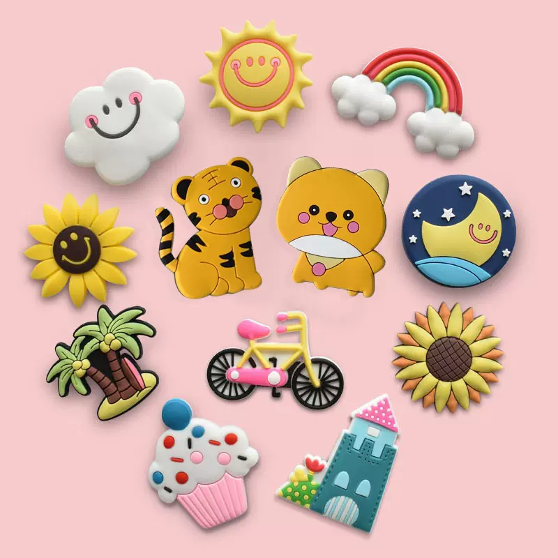 可爱卡通 冰箱贴 创意PVC软胶磁贴 早教贴 磁铁贴 批发儿童留言贴