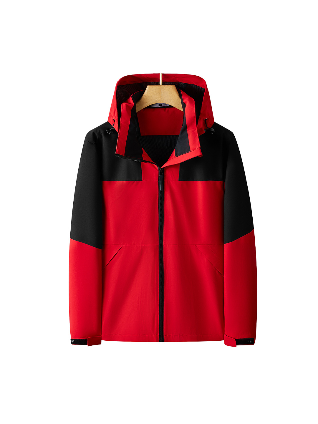 Personalizada ropa de asalto de una sola capa de otoño y invierno engrosado dos piezas conjunto de ropa de trabajo estampado bordado pintado herramientas impermeables a prueba de viento