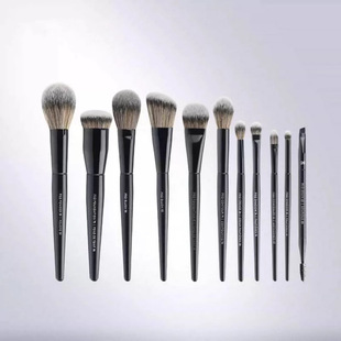 New Silk F Orchid Series Foundation Brush Eyeshadow Brush Loose Powder Brush Contouring Brush Double-Ended Eyebrow Brush Cangzhou Shuangwang Makeup Brush