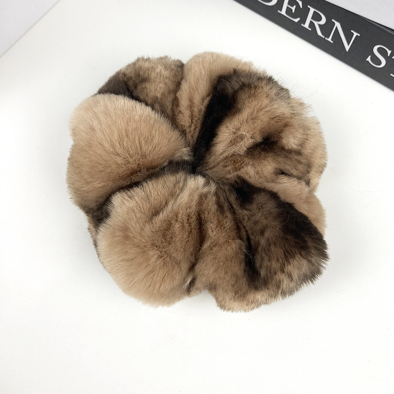 모조 토끼 모피(특대형) 밝은 색상 패턴