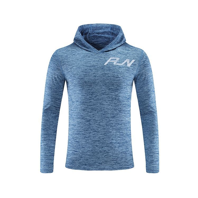 Otoño e invierno de los hombres ropa de fitness deportes suéter con capucha más el tamaño de entrenamiento de secado rápido Camiseta de manga larga en stock al por mayor UAD