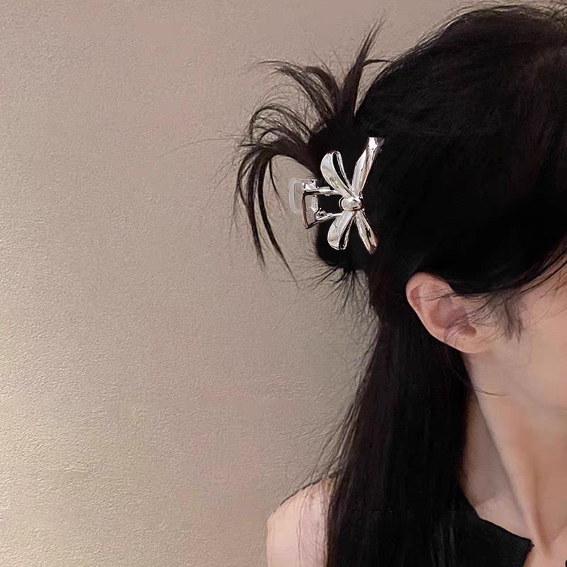 气质高级感金属抓夹女后脑勺半扎发发夹精致显发量盘发鲨鱼夹发卡|undefined