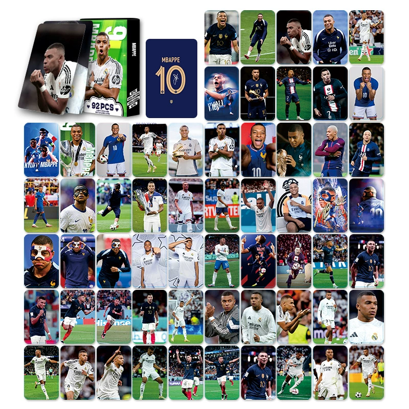 92 шт. HD фотокарточка Mbappe LOMO карта MBAPPE звезда коллекция карта футбольная карточка