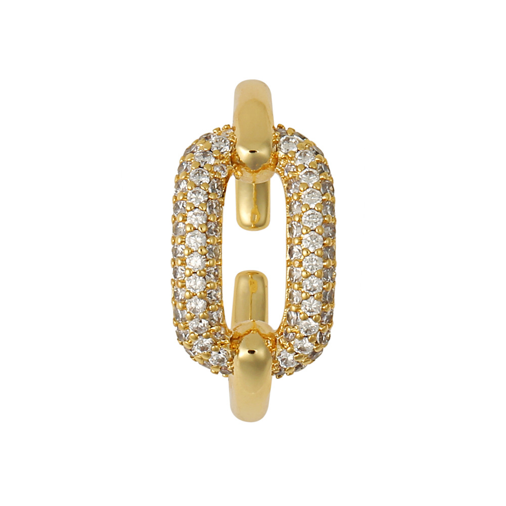 Fashion geometric copper inlaid zircon rings wholesale